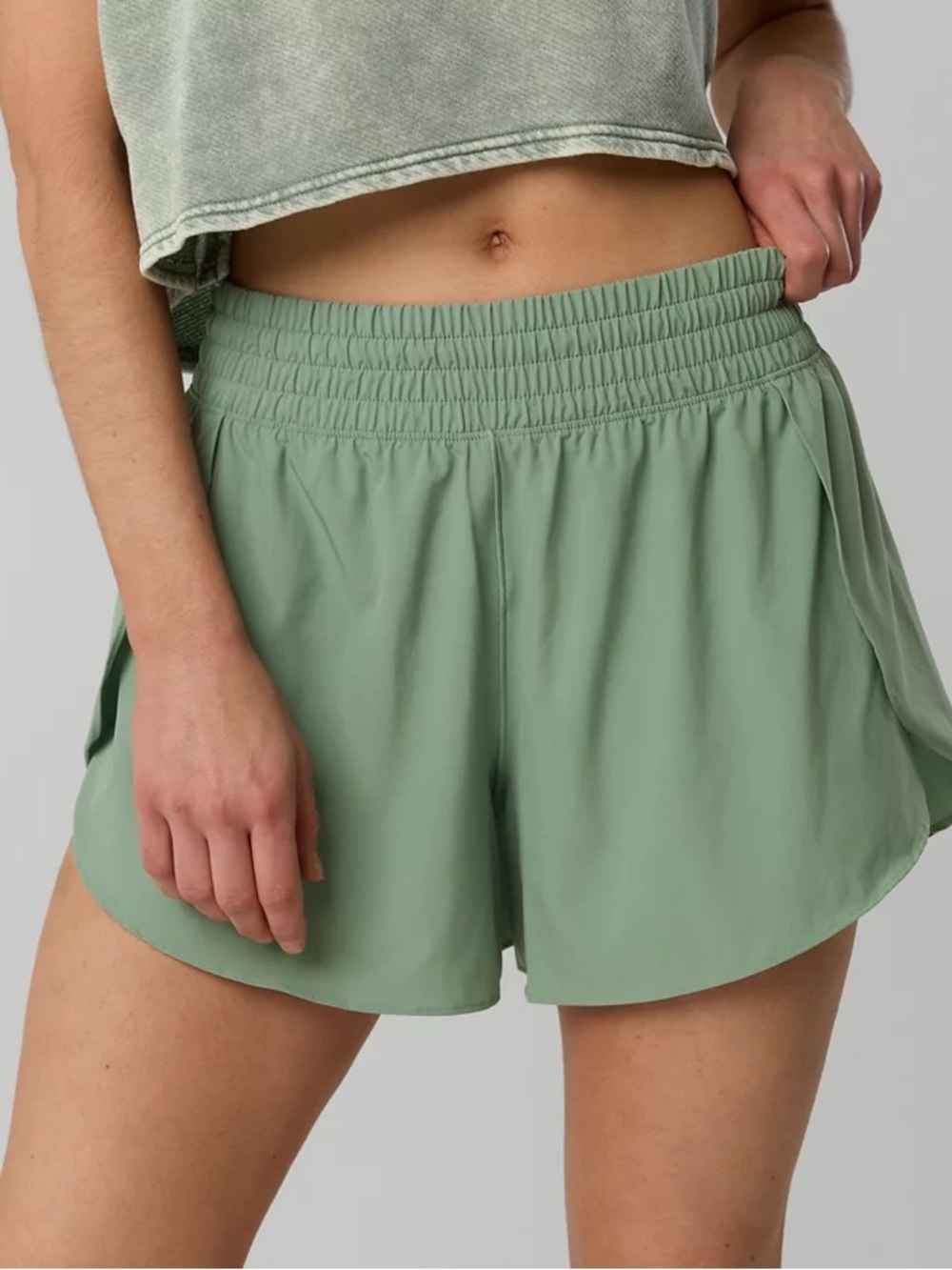 aerie Sage Green Athletic Shorts